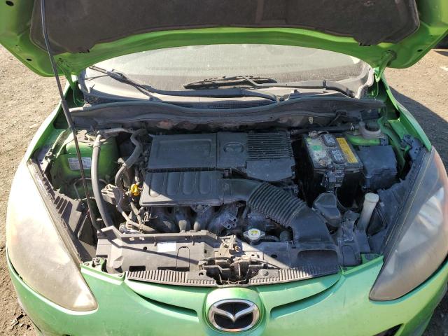 JM1DE1KZ7C0150311 - 2012 MAZDA MAZDA2 GREEN photo 11