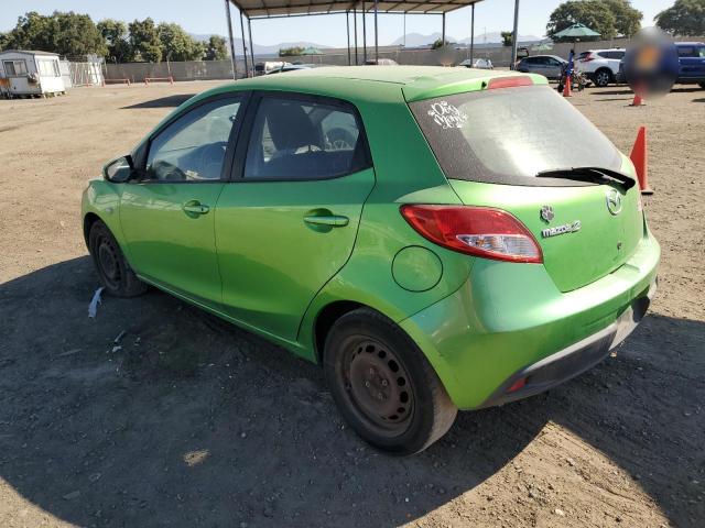 JM1DE1KZ7C0150311 - 2012 MAZDA MAZDA2 GREEN photo 2