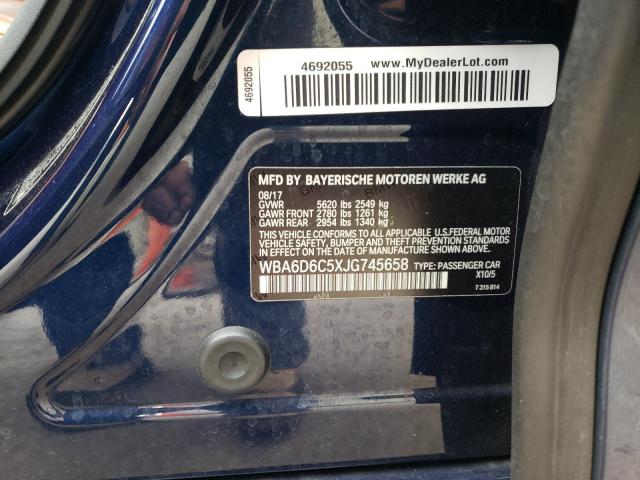 WBA6D6C5XJG745658 - 2018 BMW ALPINA B6 Blau Foto 12