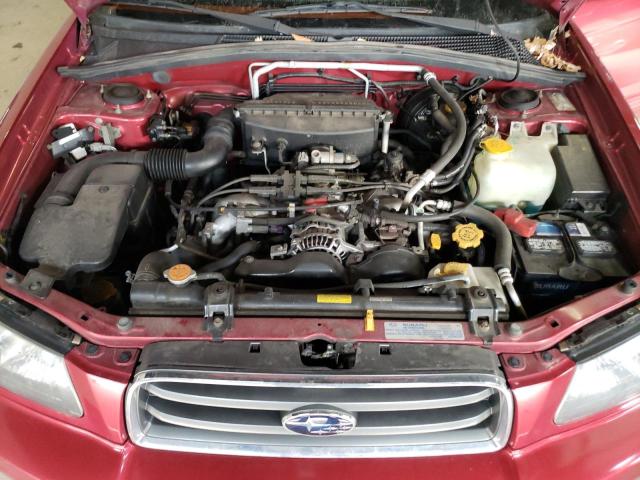 JF1SG65634H748856 - 2004 SUBARU FORESTER 2.5XS RED photo 11