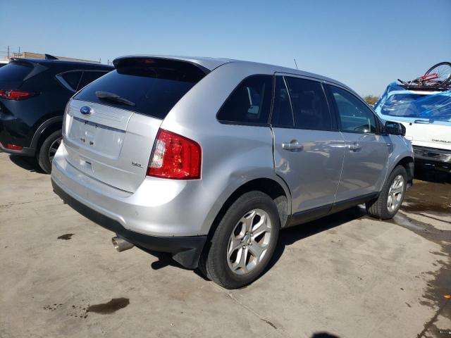 2FMDK3JC4EBB17703 - 2014 FORD EDGE SEL SILVER photo 3