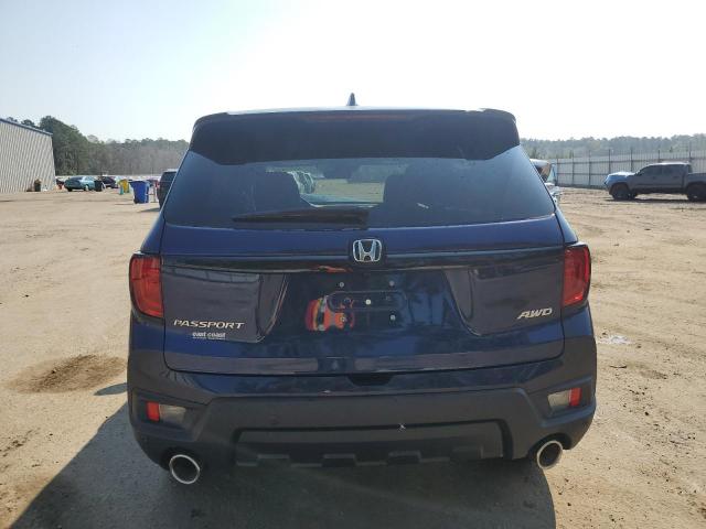 5FNYF8H5XRB017659 - 2024 HONDA PASSPORT EXL BLUE photo 6