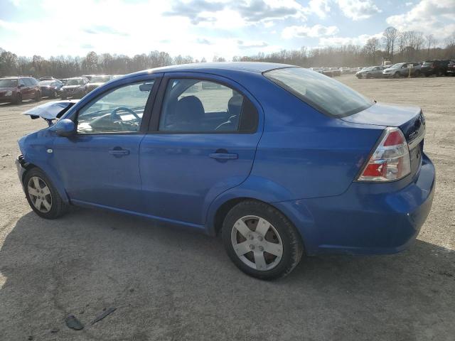 KL1TD56657B051087 - 2007 CHEVROLET AVEO BASE BLUE photo 2