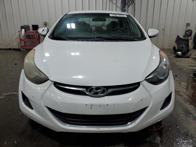 5NPDH4AE9DH366494 - 2013 HYUNDAI ELANTRA GLS WHITE photo 5