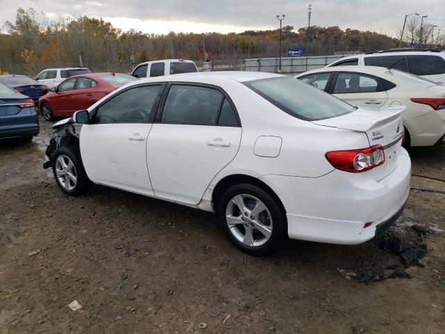 2T1BU4EE2BC593152 - 2011 TOYOTA COROALLA BASE WHITE photo 2