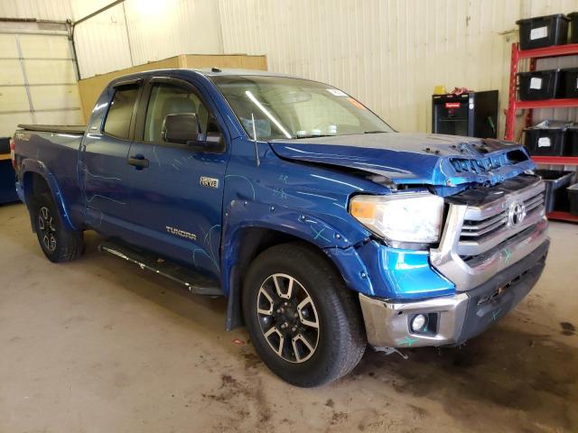 5TFUY5F10GX570198 - 2016 TOYOTA TUNDRA DOUBLE CAB SR/SR5 BLUE photo 4