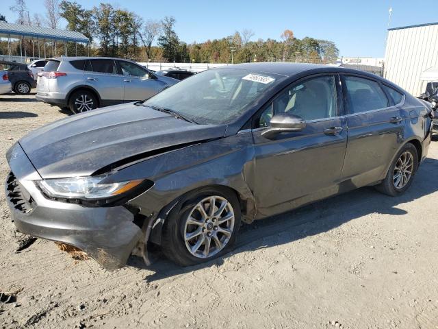 3FA6P0G74HR168511 - 2017 FORD FUSION S GRAY photo 1