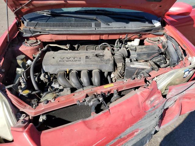 2T1KR32E75C474825 - 2005 TOYOTA COROLLA MA XR RED photo 11