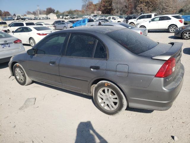 1HGES163X5L015832 - 2005 HONDA CIVIC DX VP GRAY photo 2