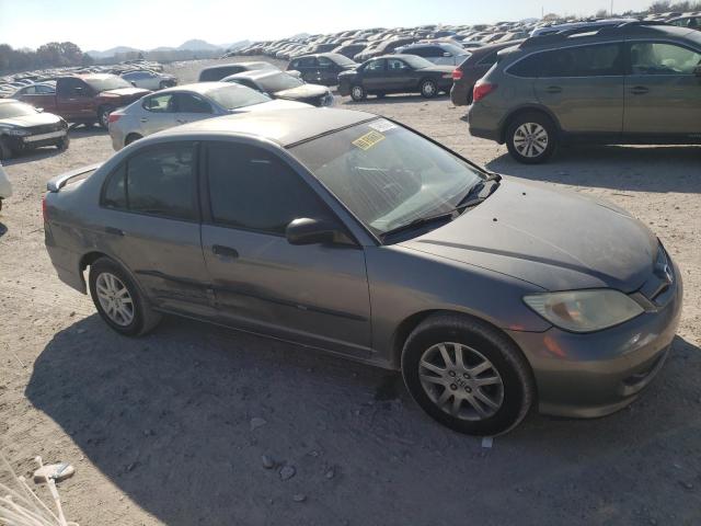 1HGES163X5L015832 - 2005 HONDA CIVIC DX VP GRAY photo 4