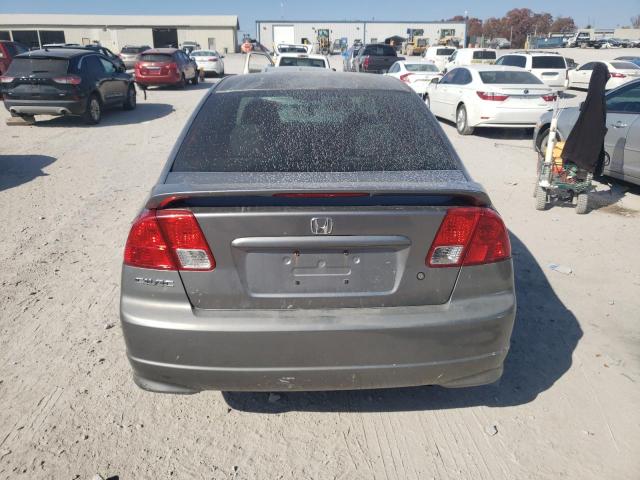 1HGES163X5L015832 - 2005 HONDA CIVIC DX VP GRAY photo 6
