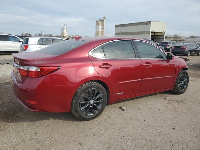 JTHBW1GG0F2096479 - 2015 LEXUS ES 300H RED photo 3