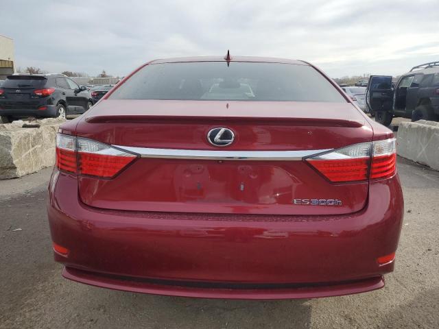 JTHBW1GG0F2096479 - 2015 LEXUS ES 300H RED photo 6