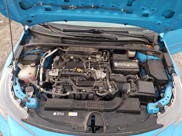 JTNK4RBE8K3057280 - 2019 TOYOTA COROLLA SE BLUE photo 11