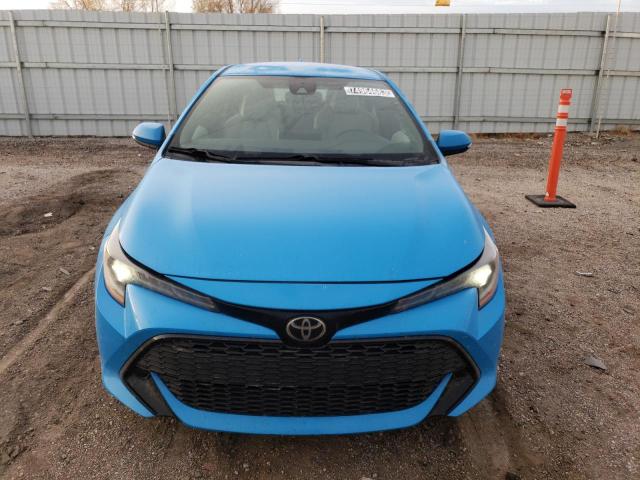 JTNK4RBE8K3057280 - 2019 TOYOTA COROLLA SE BLUE photo 5