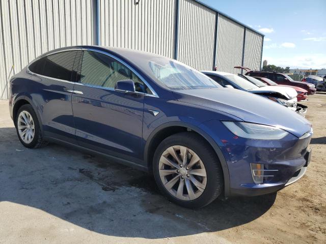 5YJXCBE24HF057715 - 2017 TESLA MODEL X BLUE photo 4