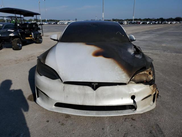 5YJSA1E68NF462291 - 2022 TESLA MODEL S WHITE photo 5