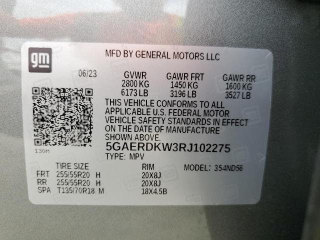 5GAERDKW3RJ102275 - 2024 BUICK ENCLAVE AVENIR 灰色 照片 14