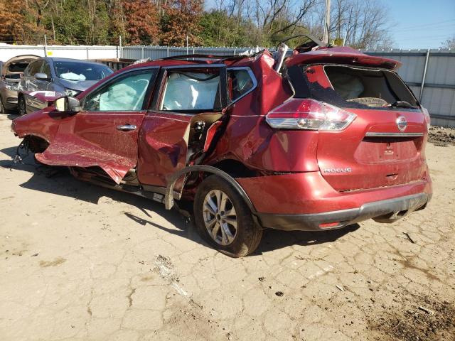 5N1AT2MT2FC900378 - 2015 NISSAN ROGUE S RED photo 2