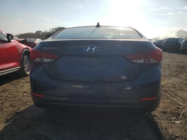 KMHDH4AE3EU157514 - 2014 HYUNDAI ELANTRA SE BLUE photo 6