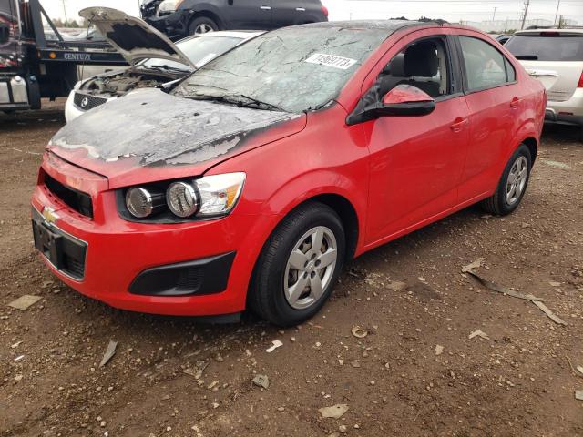 1G1JA5SH0E4104577 - 2014 CHEVROLET SONIC LS RED photo 1