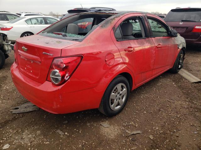 1G1JA5SH0E4104577 - 2014 CHEVROLET SONIC LS RED photo 3