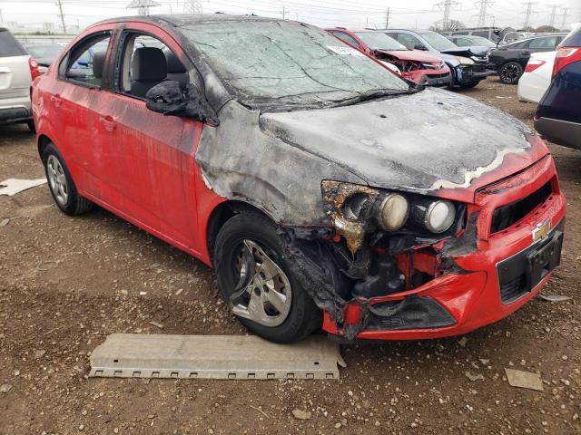 1G1JA5SH0E4104577 - 2014 CHEVROLET SONIC LS RED photo 4