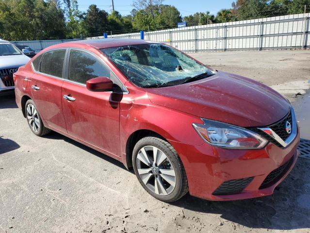 3N1AB7AP2KY418879 - 2019 NISSAN SENTRA S RED photo 4