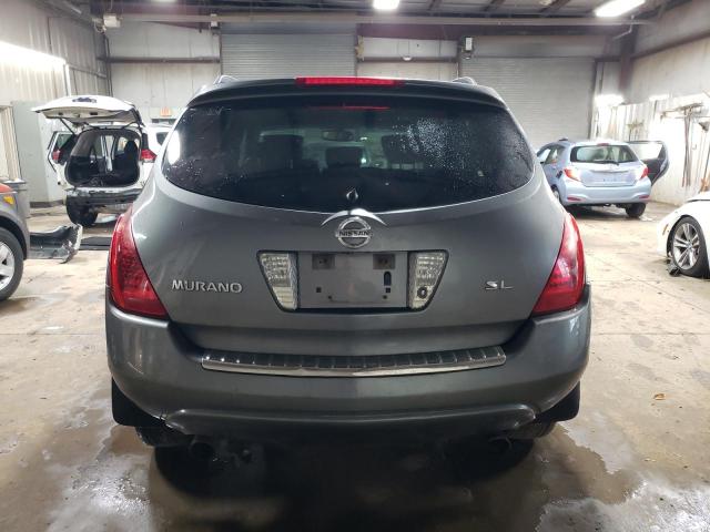 JN8AZ08T96W429396 - 2006 NISSAN MURANO SL GRAY photo 6