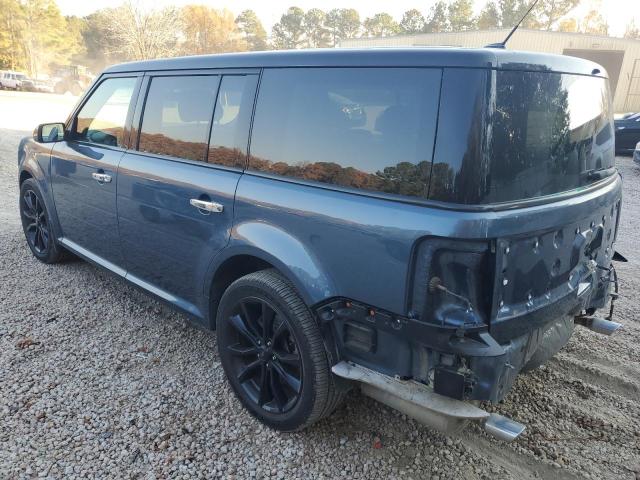 2FMGK5C86KBA28308 - 2019 FORD FLEX SEL BLUE photo 2