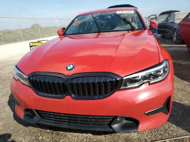 WBA5R1C07LFH74664 - 2020 BMW 330I RED photo 5