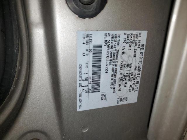 5LMFU27R44LJ21559 - 2004 LINCOLN NAVIGATOR ოქროსფერი ფოტო 13