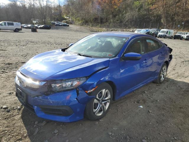 2HGFC2F55JH604576 - 2018 HONDA CIVIC LX BLUE photo 1