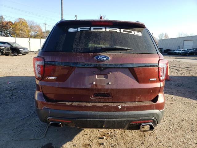 1FM5K8GT6GGA00354 - 2016 FORD EXPLORER SPORT ORANGE photo 6