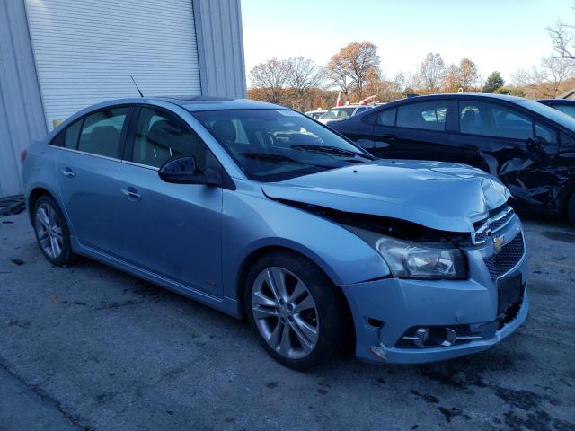 1G1PH5S90B7180079 - 2011 CHEVROLET CRUZE LTZ BLUE photo 4