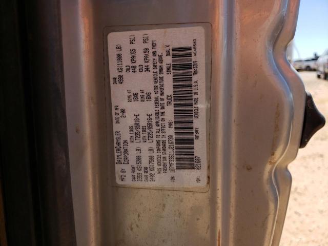 1B7MF33611J216730 - 2001 DODGE RAM 3500 SILVER photo 12