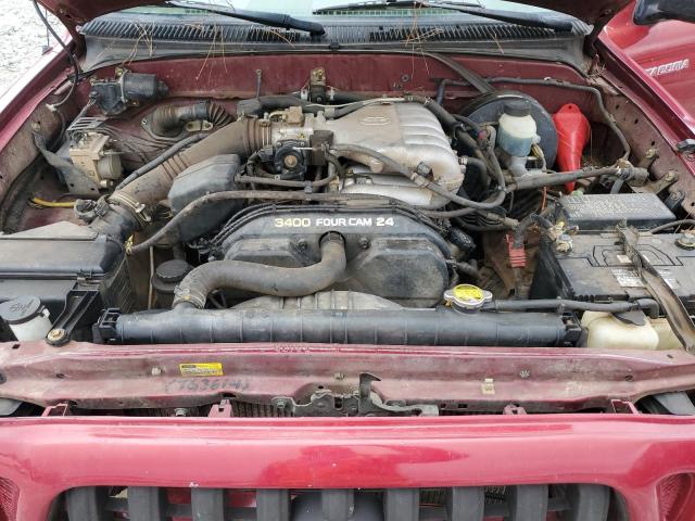 5TEGN92N64Z348680 - 2004 TOYOTA TACOMA DOUBLE CAB PRERUNNER RED photo 11