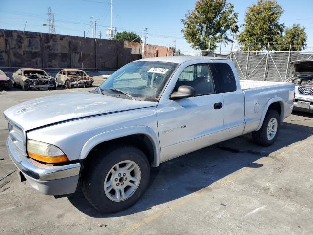 1B7GL42X12S650745 - 2002 DODGE DAKOTA SLT SILVER photo 1