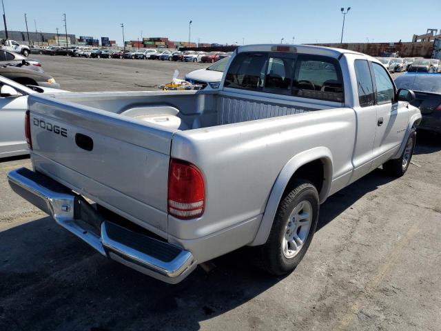 1B7GL42X12S650745 - 2002 DODGE DAKOTA SLT SILVER photo 3