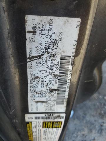 5TFTX4CN9CX011467 - 2012 TOYOTA TACOMA ACCESS CAB ნაცრისფერი ფოტო 12