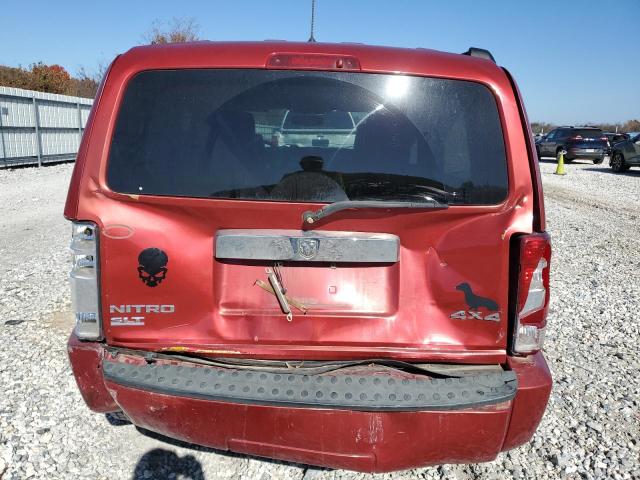 1D8GU58K07W725614 - 2007 DODGE NITRO SLT RED photo 6