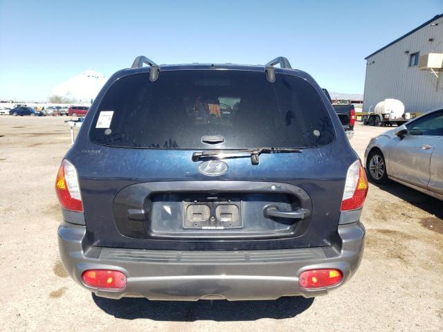 KM8SC13E24U639729 - 2004 HYUNDAI SANTA FE GLS BLUE photo 6