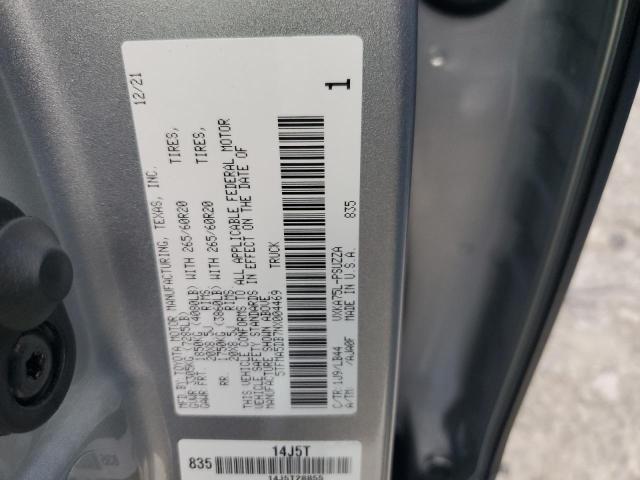 5TFMA5DB7NX004469 - 2022 TOYOTA TUNDRA CREWMAX PLATINUM Silber Foto 12