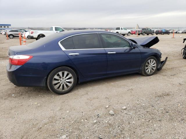 1HGCR2F80DA148002 - 2013 HONDA ACCORD EXL BLUE photo 3