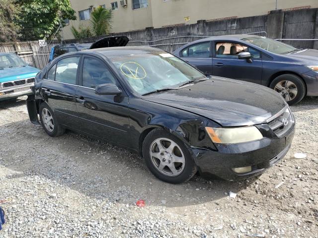 5NPEU46F66H072071 - 2006 HYUNDAI SONATA GLS BLACK photo 4