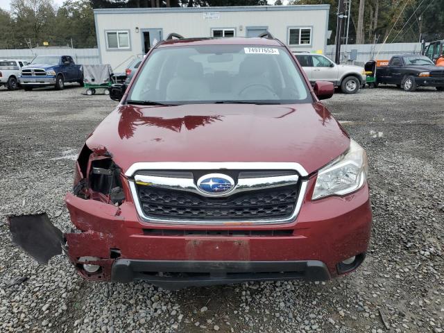 JF2SJAHC2FH466244 - 2015 SUBARU FORESTER 2.5I LIMITED BURGUNDY photo 5