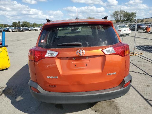 JTMYFREV7FD061194 - 2015 TOYOTA RAV4 LIMITED ORANGE photo 6