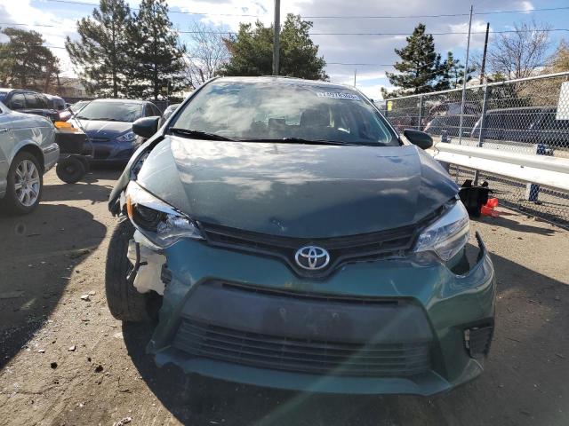 2T1BURHE7EC180687 - 2014 TOYOTA COROLLA L GREEN photo 5