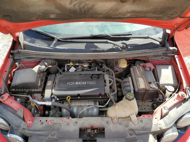 1G1JB6SH9E4234179 - 2014 CHEVROLET SONIC LS წითელი ფოტო 11