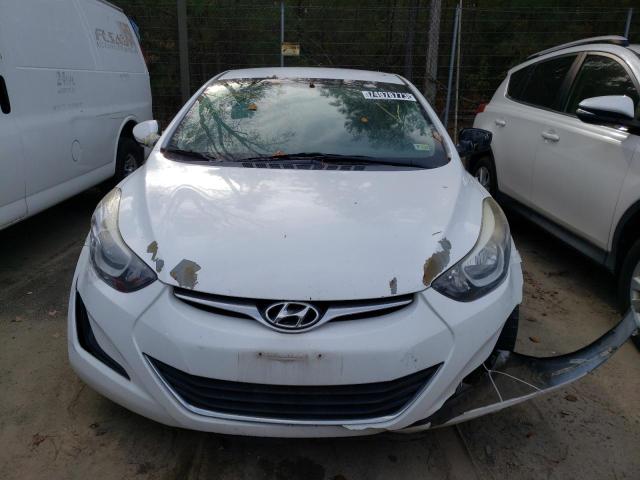 5NPDH4AE1FH552890 - 2015 HYUNDAI ELANTRA SE WHITE photo 5